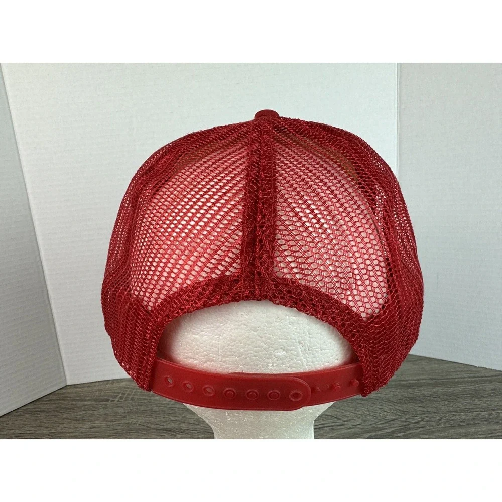 San Antonio Texas ~ Trucker Rope Foam Hat Snapback Cap Red White Alamo Vtg 80s